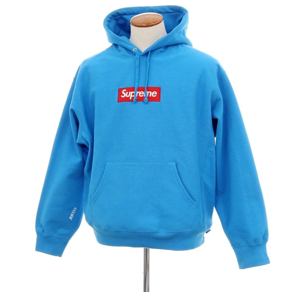 【中古】シュプリーム Supreme 2025年秋冬 Box Logo Hooded Sweatshirt ティーシャツ パーカー 青色【大きさM】【A/W】【物質の状態価値づけるC】【メンズ】