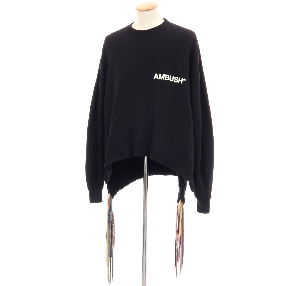 【SALE10%OFF/返品不可】【中古】アンかん木 AMBUSH 綿織物 労働者の一団のど首 汗水 黒いこと【大きさXS】【S/S/A/W】【物質の状態価値づけるB】【メンズ】