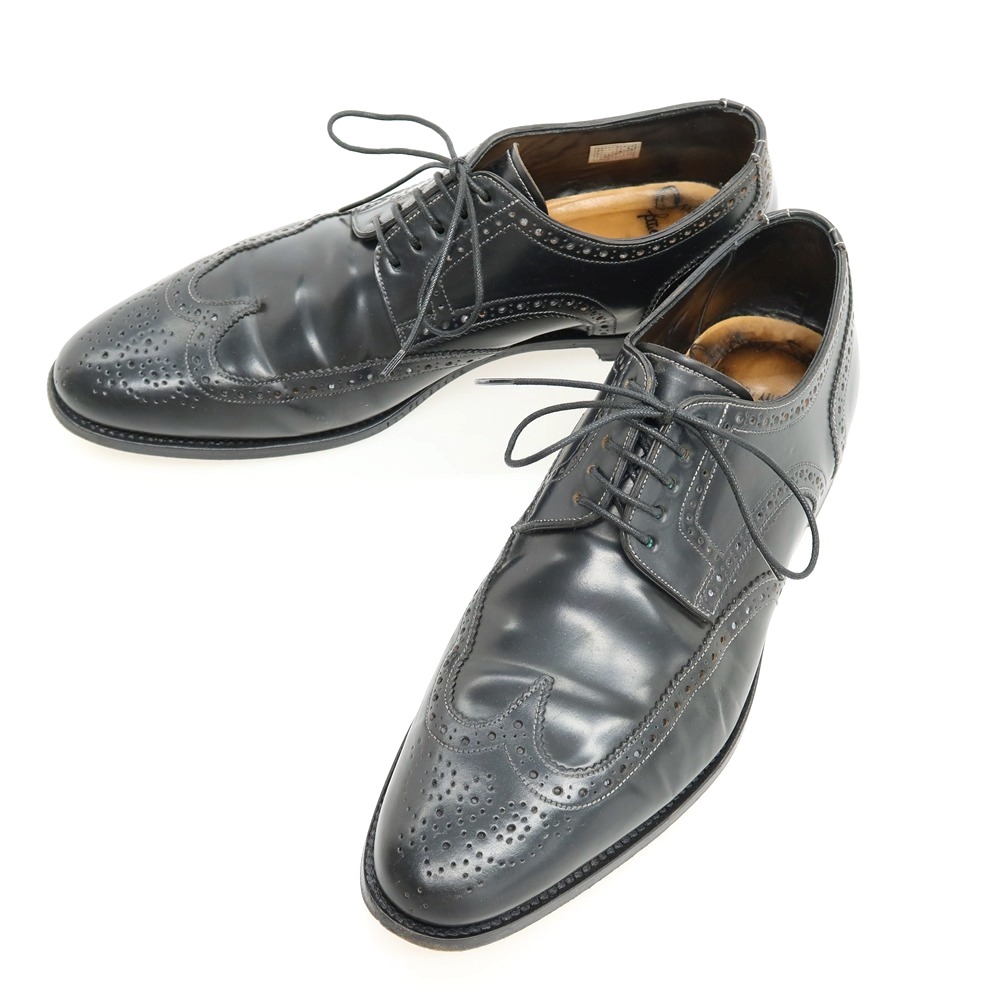 【SALE10%OFF/返品不可】【中古】サントーニ Santoni コードバン ウイングチップ ブラック【サイズ5 1/2】【S/S/A/W】【状態ランクB】【メンズ】|リタリオリブロ