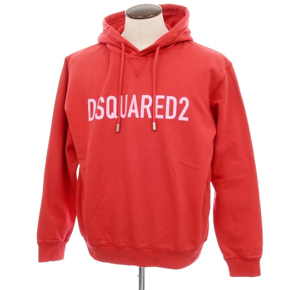 【SALE10%OFF/返品不可】【新品】ディースクエアード DSQUARED2 綿織物 汗水 ティーシャツ パーカー 赤いこと【大きさXL】【S/S/A/W】【物質の状態位置づけるN】【メンズ】