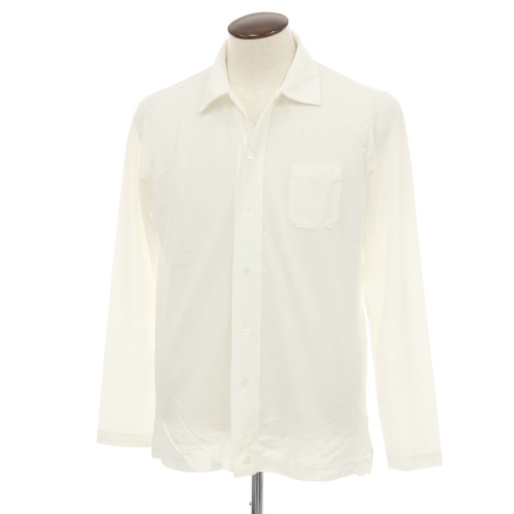 【SALE30%OFF/返品不可】【新品】ザノーネ ZANONE アイスコットン ジャージー カジュアルシャツ ホワイト【サイズ50】【S/S】【状態ランクN】【メンズ】[APD]｜リタリオリブロ