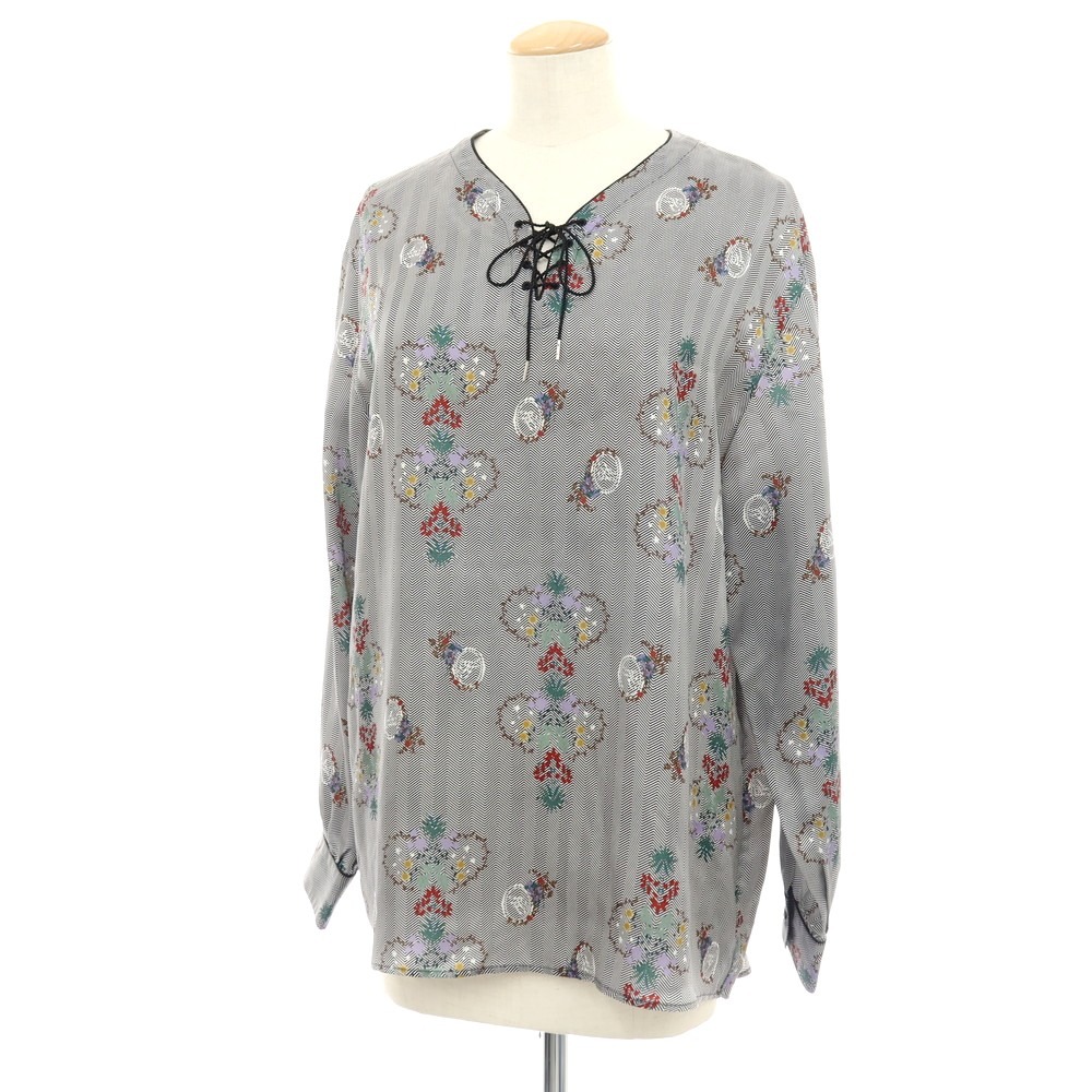 【SALE10%OFF/返品不可】【中古】引き分けガ イガリ Taiga Igari キュプラ スピード競技引きあげる ティーシャツ トップ 薄墨色【大きさS】【S/S】【物質の状態価値づけるA】【レディース】