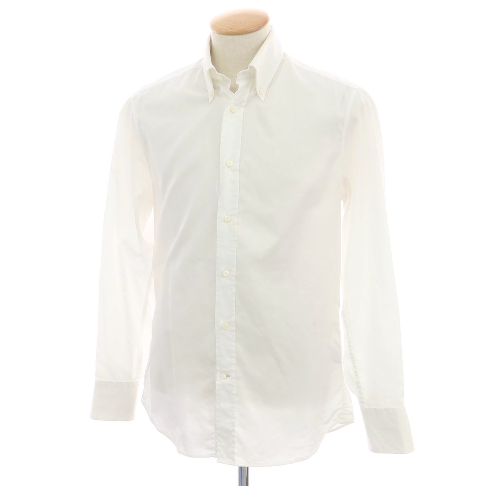 【中古】ブルネロクチネリ Brunello Cucinelli 綿織物 名取り草落ちこむ 御召しものプルオーバー 白いこと【大きさS】【S/S/A/W】【物質の状態位置づけるD】【メンズ】