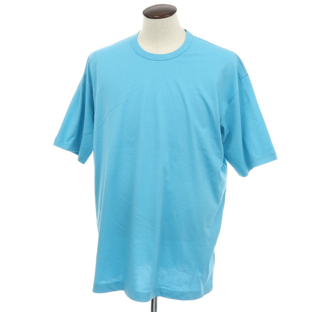 【SALE10%OFF/返品不可】【中古】コムデギャルソンシャツ COMME des GARCONS SHIRT 2025年秋冬 綿織物 労働者の一団素っ首 半袖Ｔシャツ ともし火青み【大きさXL】【S/S】【物質の状態序列付けるA】【メンズ】