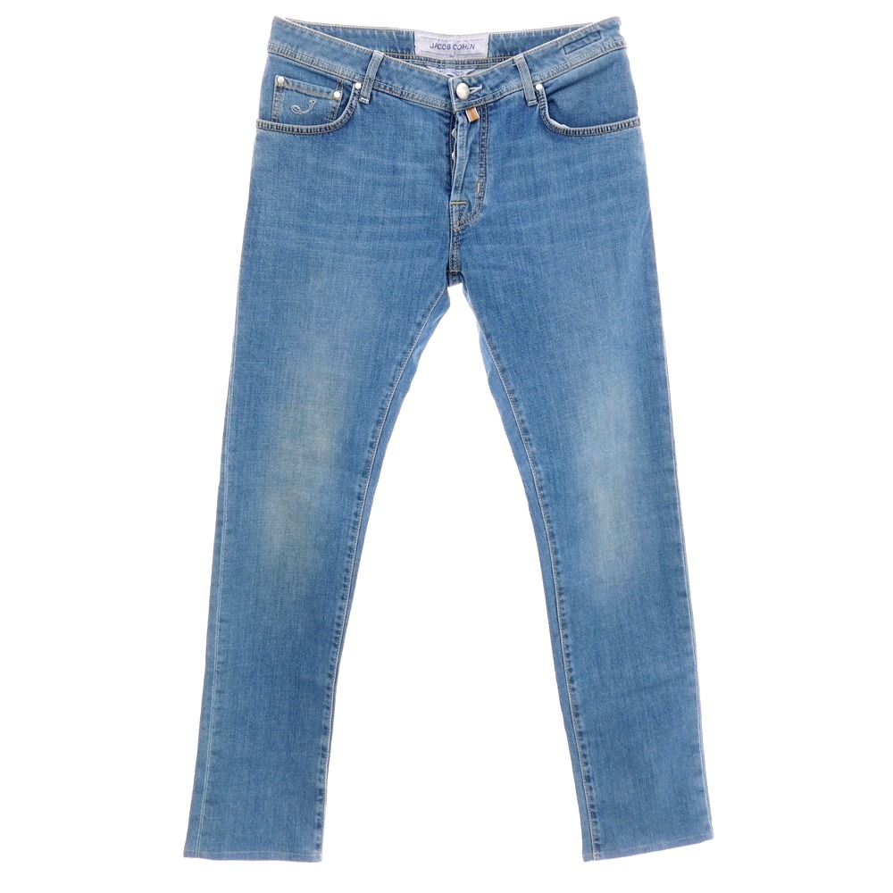 【中古】ヤコブコーエン JACOB COHEN J622 伸ばすこと 綿織物 ジーンズズボン下 デニム 点火装置青色【大きさ34】【S/S/A/W】【物質の状態価値づけるB】【メンズ】