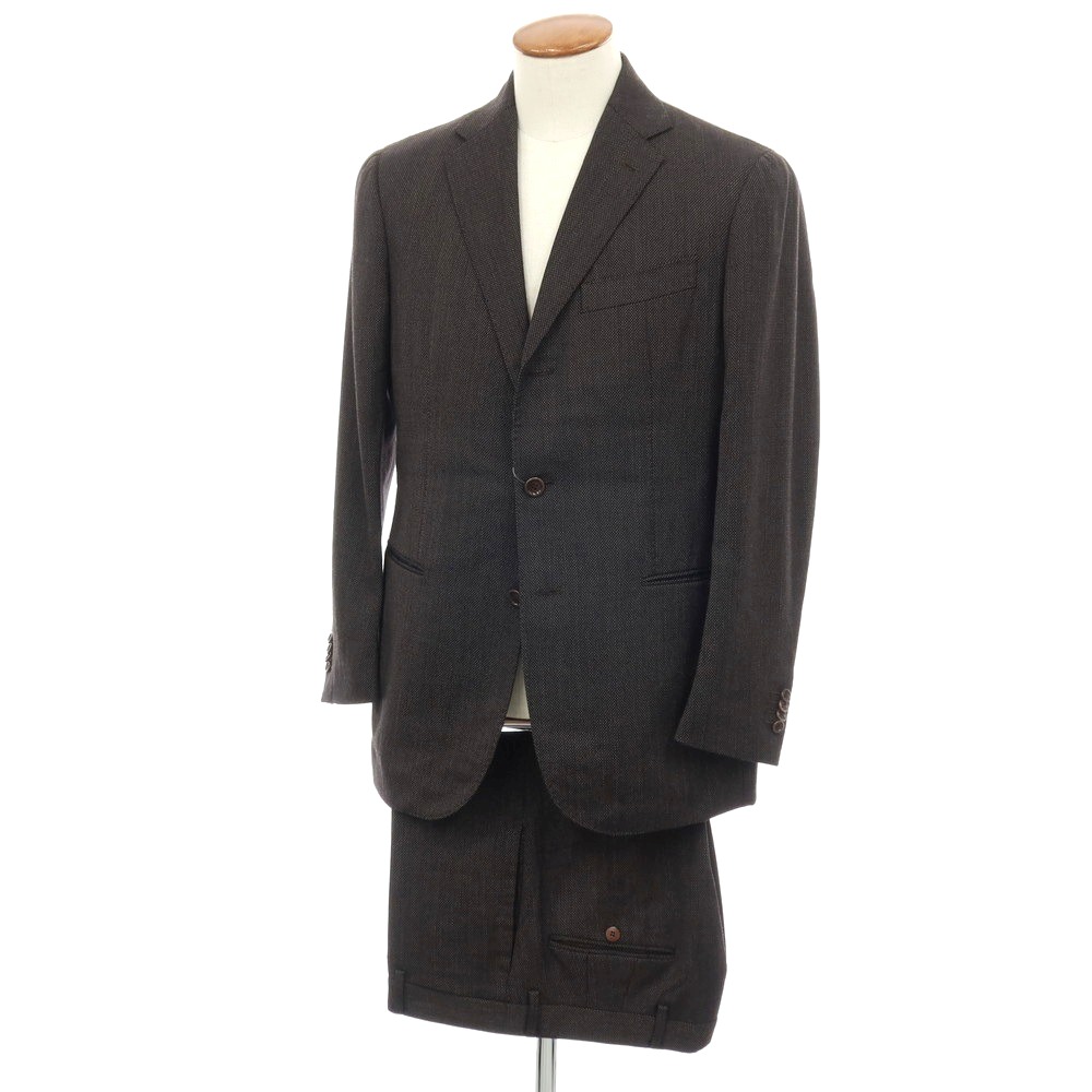 【中古】スティレ ラティーノ STILE LATINO 羊毛 3つ名取り草背広 赤銅色【大きさ48】【S/S/A/W】【物質の状態位置づけるB】【メンズ】