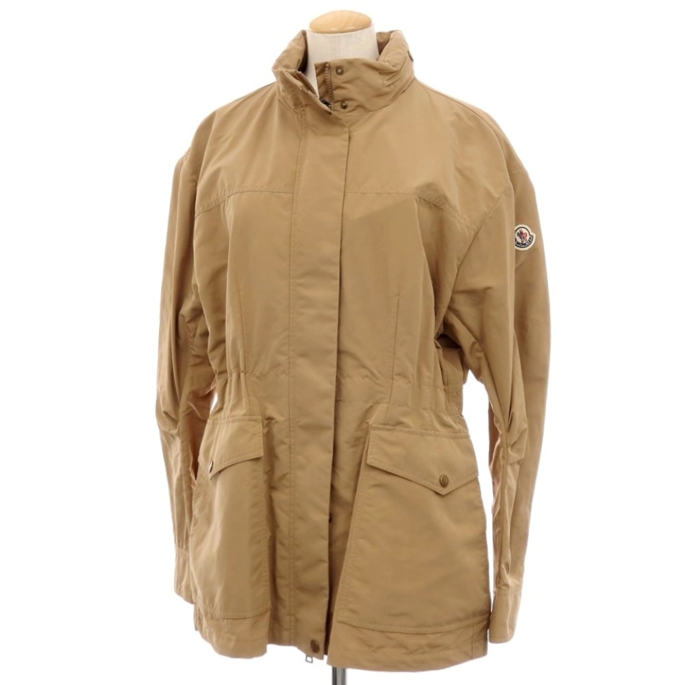【SALE30%OFF/返品不可】【新品アウトレット】モンクレール MONCLER NADES GIUBBOTTO ポリエステルナイロン スタンドカラー シェルジャケット ベージュ【サイズ4】【S/S】【状態ランクN-】【レディース】[APD]｜リタリオリブロ