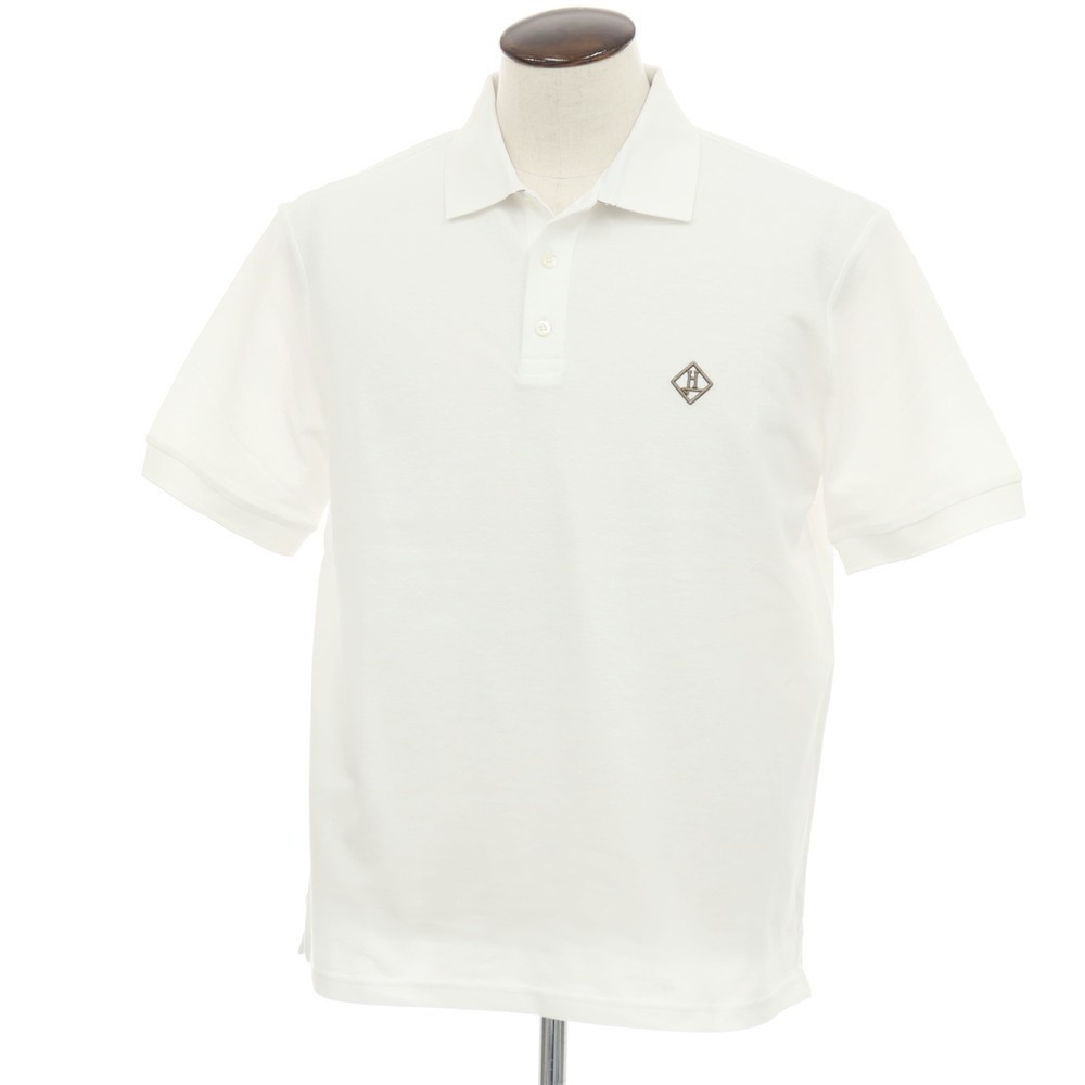 【SALE10%OFF/返品不可】【新品】地獄ノ Herno 綿織物 鹿の子 半袖スポーツシャツ 白いこと【大きさ52】【S/S】【物質の状態位置づけるN】【メンズ】
