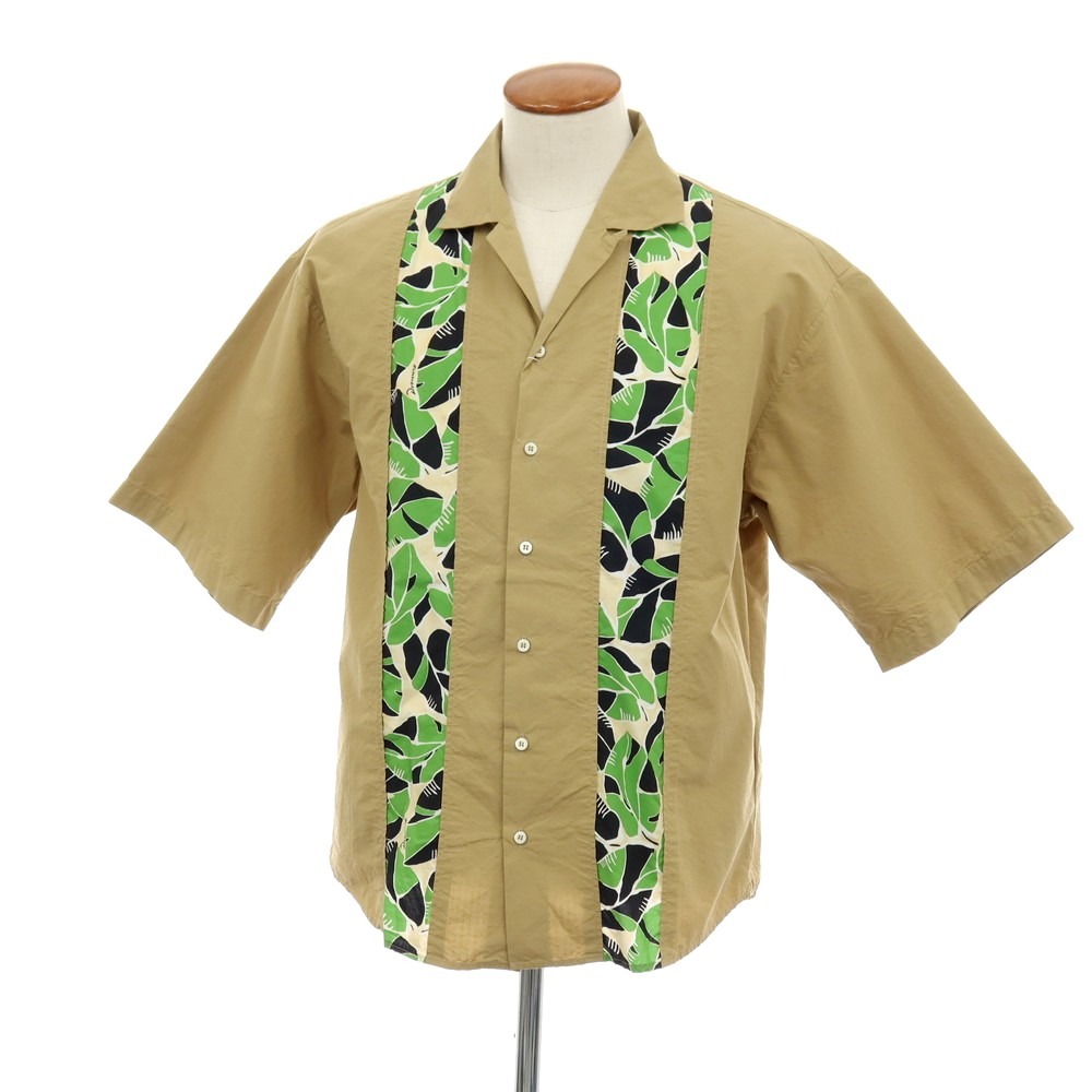 【SALE10%OFF/返品不可】【新品】ディースクエアード DSQUARED2 Bowling Dropped Shoulder Shirt 開けはなし色つや 半袖プルオーバー カーキベージュ【大きさ48】【S/S】【物質の状態位置づけるN】【メンズ】