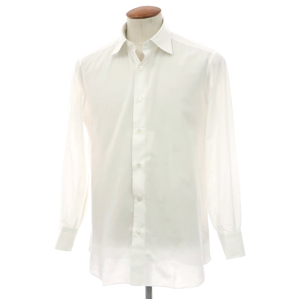 【SALE10%OFF/返品不可】【中古】飛球 FRAY 綿織物 レギュラカラー 御召しものティーシャツ 白いこと【大いさ40】【S/S/A/W】【物質の状態序列付けるB】【メンズ】