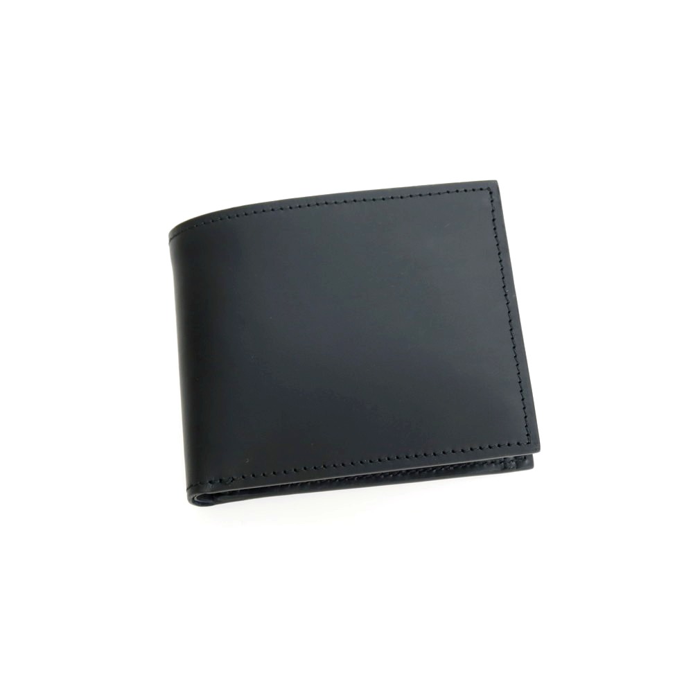 【中古】ボルドリーニ セレリア BOLDRINI SELLERIA 銀座和光別注 なめし革 二つ折り紙入れ 黒いこと【S/S/A/W】【物質の状態序列付けるA】【メンズ】