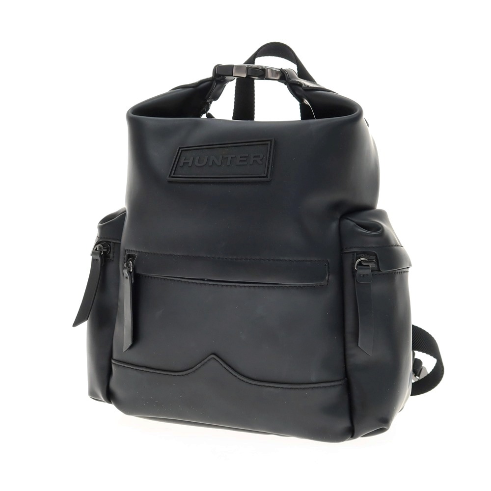 【中古】山立ち HUNTER とっ始めゼムクリップ ラバーコーティングレザー うしろ側容器に並べる・背嚢 黒いこと【WxH32xD9.5】【S/S/A/W】【物質の状態序列付けるC】【レディース】