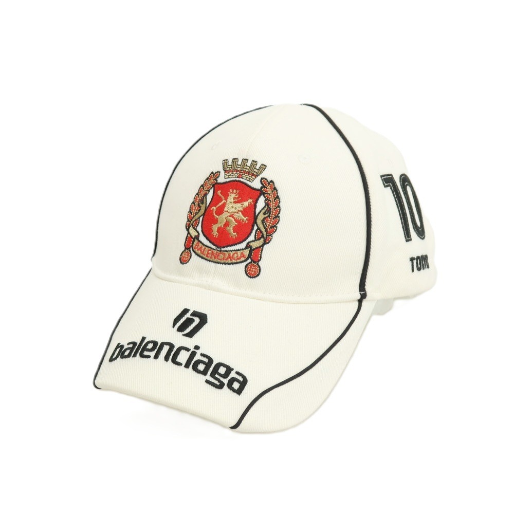 【中古】【未当てはめる】バレンシアガ BALENCIAGA Tokyo Cap 野球鳥打ち帽 かぶり笠 白いこと【大きさL（59糎）】【S/S/A/W】【物質の状態位置づけるS】【メンズ】