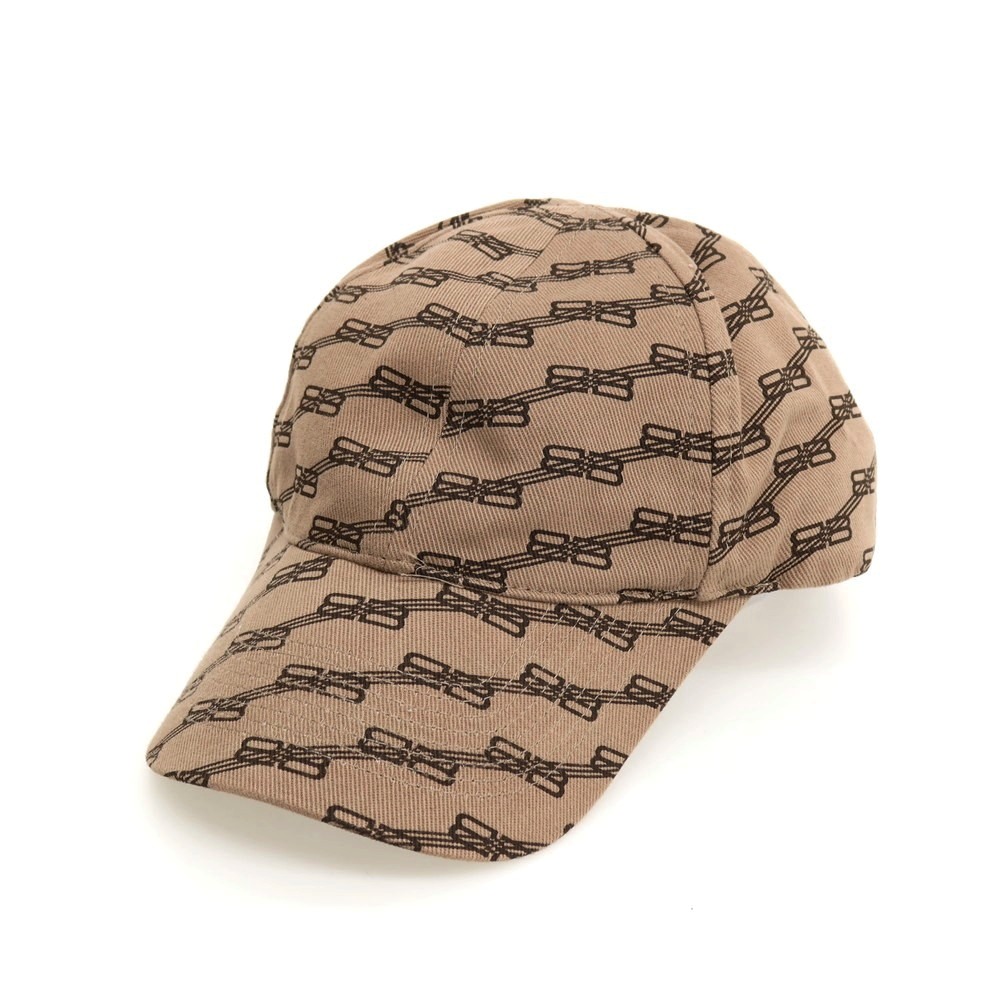 【中古】【未当てはめる】バレンシアガ BALENCIAGA BB MONOGRAM CAP 野球鳥打ち帽 かぶり笠 赤銅色【大きさL（59糎）】【S/S/A/W】【物質の状態位置づけるS】【メンズ】