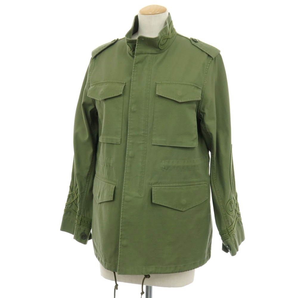【SALE10%OFF/返品不可】【中古】【未当て嵌める】マカフィー MACPHEE 綿織物 M-65 ミリタリー上衣 水飲み緑であること【大きさ36】【S/S】【物質の状態序列付けるS】【レディース】