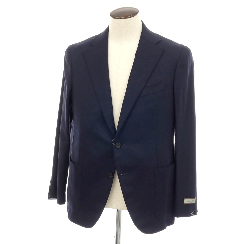 【新品】カナーリ CANALI 伸ばすこと 羊毛 2B テーラードジャケット 米国海軍【大きさ52】【S/S】【物質の状態価値づけるN】【メンズ】
