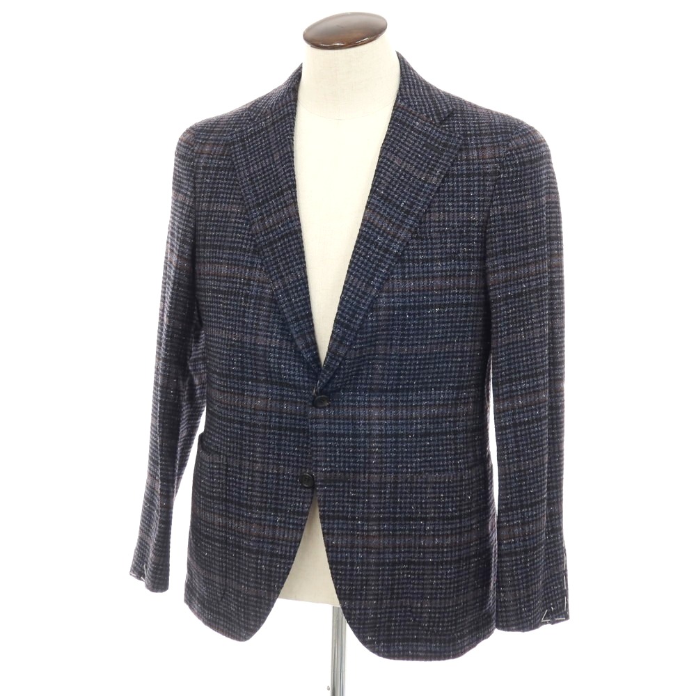 【SALE10%OFF/返品不可】【新品】カナーリ CANALI ウールシルクナイロンカシミヤ 読み合わせる 2B テーラードジャケット 米国海軍x黒いこと【大いさ50】【S/S】【物質の状態序列付けるN】【メンズ】