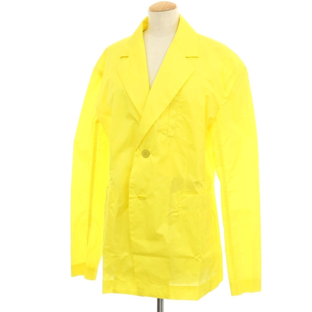 【SALE10%OFF/返品不可】【中古】イッセイミヤケ ISSEY MIYAKE 2025年秋冬 ポリエステル系 2B テーラードジャケット 黄色【大きさ書きあらわすなし（L位）】【S/S】【物質の状態位置づけるA】【レディース】
