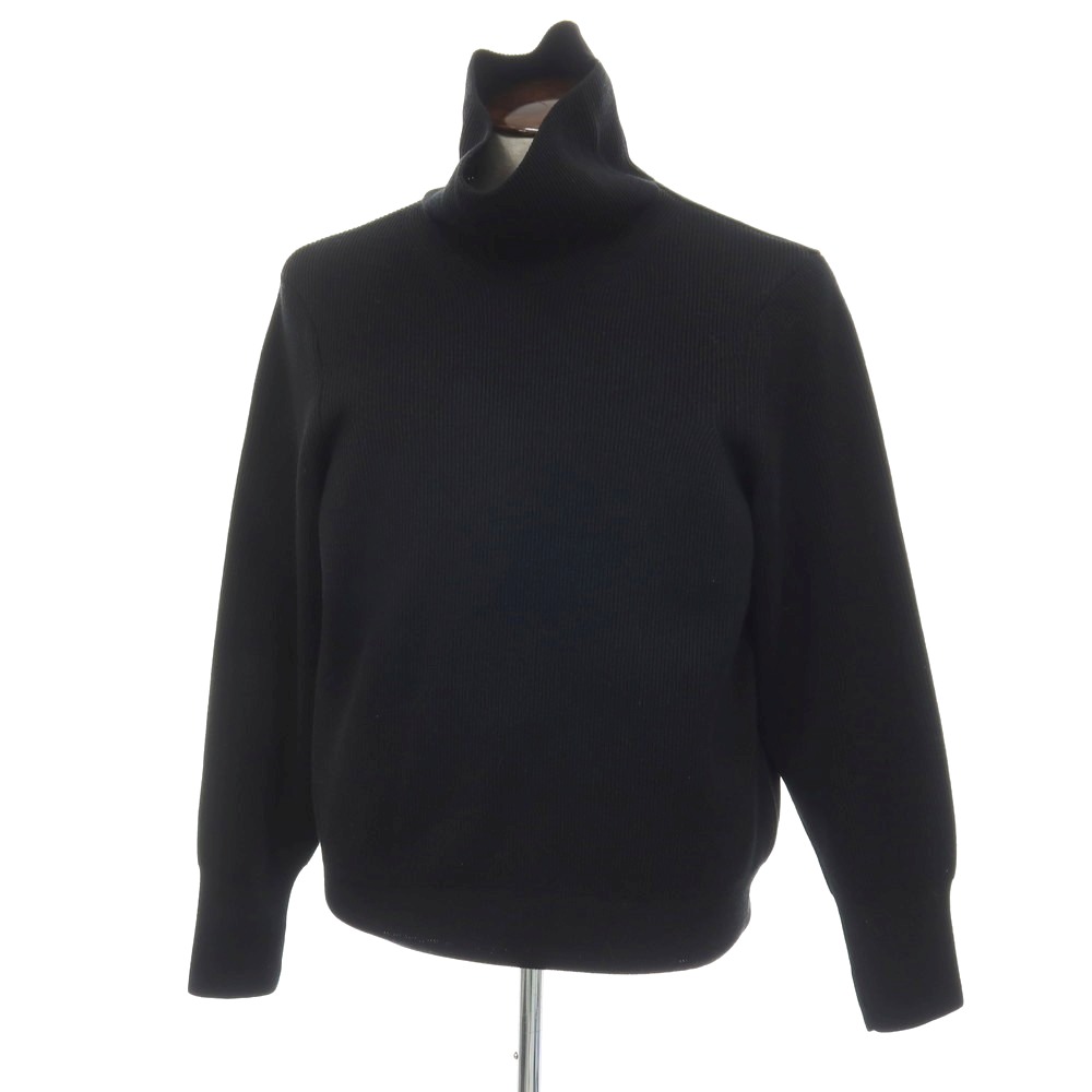 【中古】酸桃 PURLAM 真っただ中ゲージ ポリエステル毛糸 ハイネック ティーシャツ編み物 黒いこと【大きさ3】【A/W】【物質の状態位置づけるB】【メンズ】