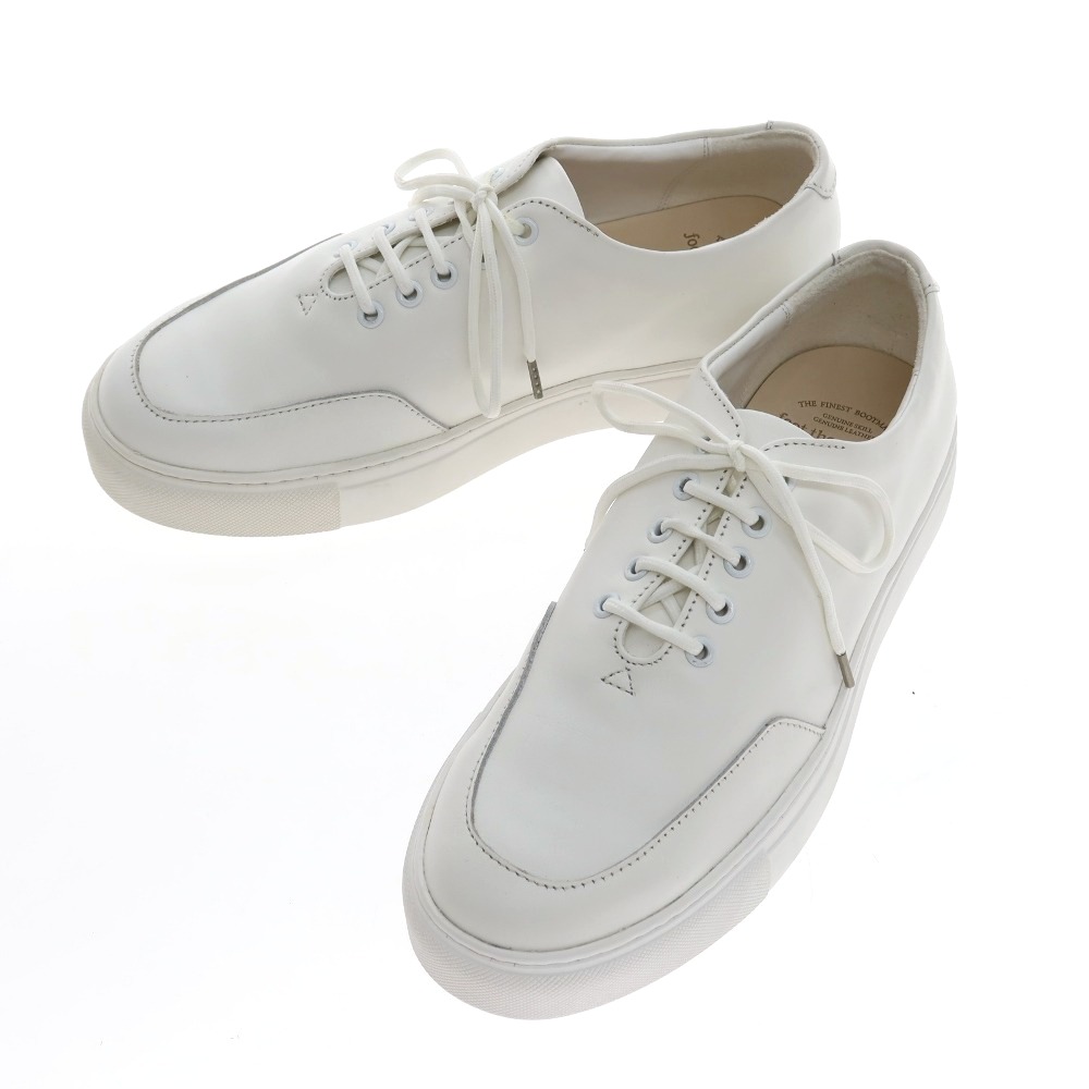 【中古】フットザコーチャー foot the coacher FTC2334016 なめし革 スニーカー 白いこと【大きさ7】【S/S/A/W】【物質の状態価値づけるA】【メンズ】