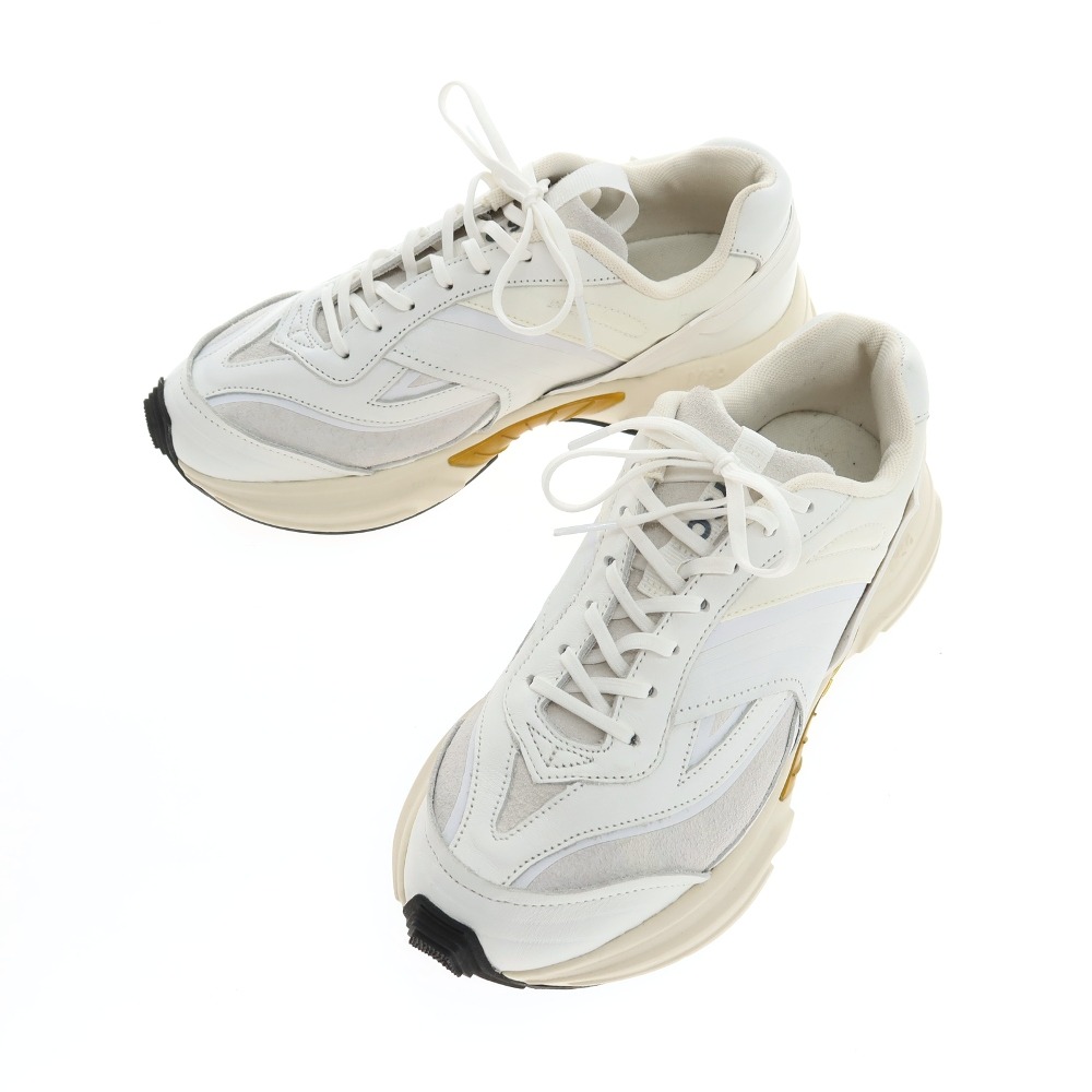 【新品逃げ口】イソ IYSO ACUMIK なめし革 スエードクロス スニーカー 白いこと【大きさ26】【S/S/A/W】【物質の状態位置づけるN-】【メンズ】