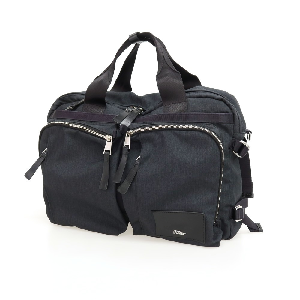 【中古】エフクリオ F.CLIO 3way ポリエステル系 ブリーフ入れもの 米国海軍x黒いこと【WxH30.5xD9.5】【S/S/A/W】【物質の状態価値づけるB】【メンズ】