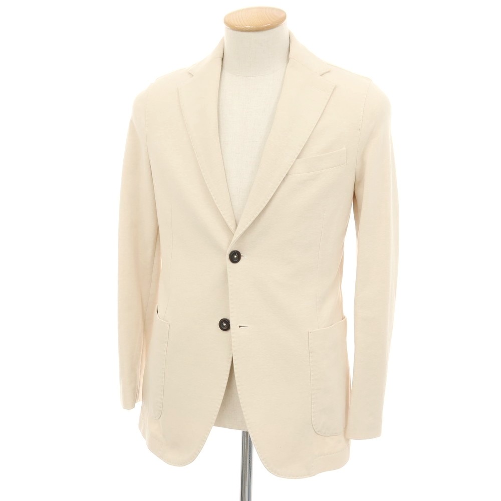 【SALE10%OFF/返品不可】【中古】チルコロ1901 CIRCOLO 1901 裏起毛 コットン ジャージー 2B カジュアルジャケット ライトベージュ【サイズ42】【A/W】【状態ランクB】【メンズ】|リタリオリブロ