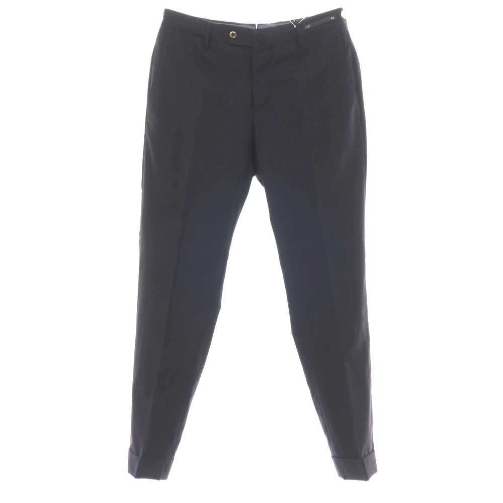 【中古】ピーティーゼロウーノ PT01 SUPER100’S 羊毛 ドレススラックスパンツ ダークネイビー【大きさ44】【S/S】【物質の状態位置づけるB】【メンズ】