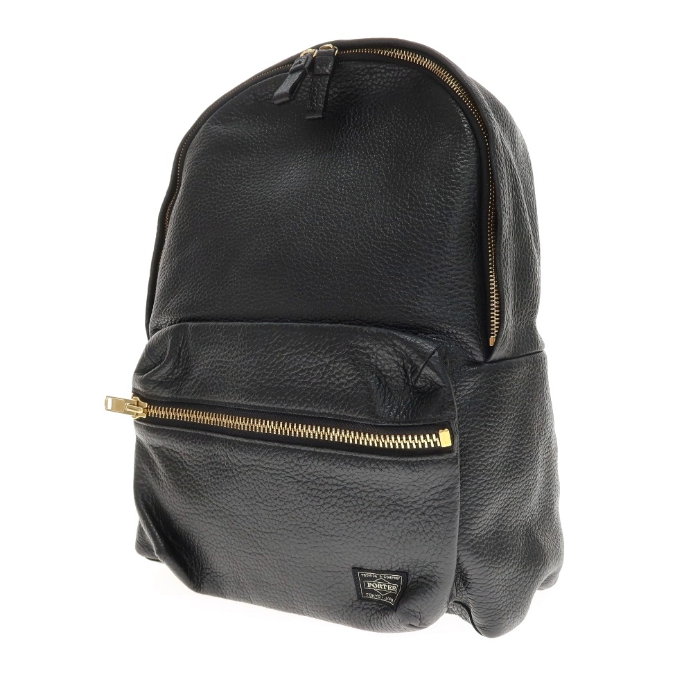 【中古】ゴーゴーニーゴーギャラリー 5525gallery × PORTER なめし革 うしろ側風呂敷き包み・背嚢 黒いこと【WxH39.5xD13】【S/S/A/W】【物質の状態価値づけるB】【メンズ】