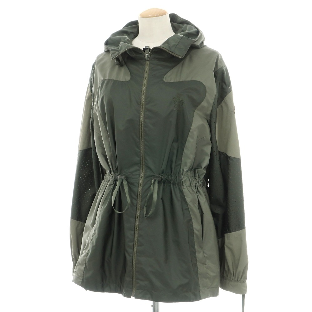 【SALE10%OFF/返品不可】【中古】【未使用】モンクレール MONCLER 2023年春夏 Born To Protect Symphodus パーカー シェルジャケット オリーブグリーン【サイズ1】【S/S】【状態ランクS】【レディース】 EPD｜リタリオリブロ