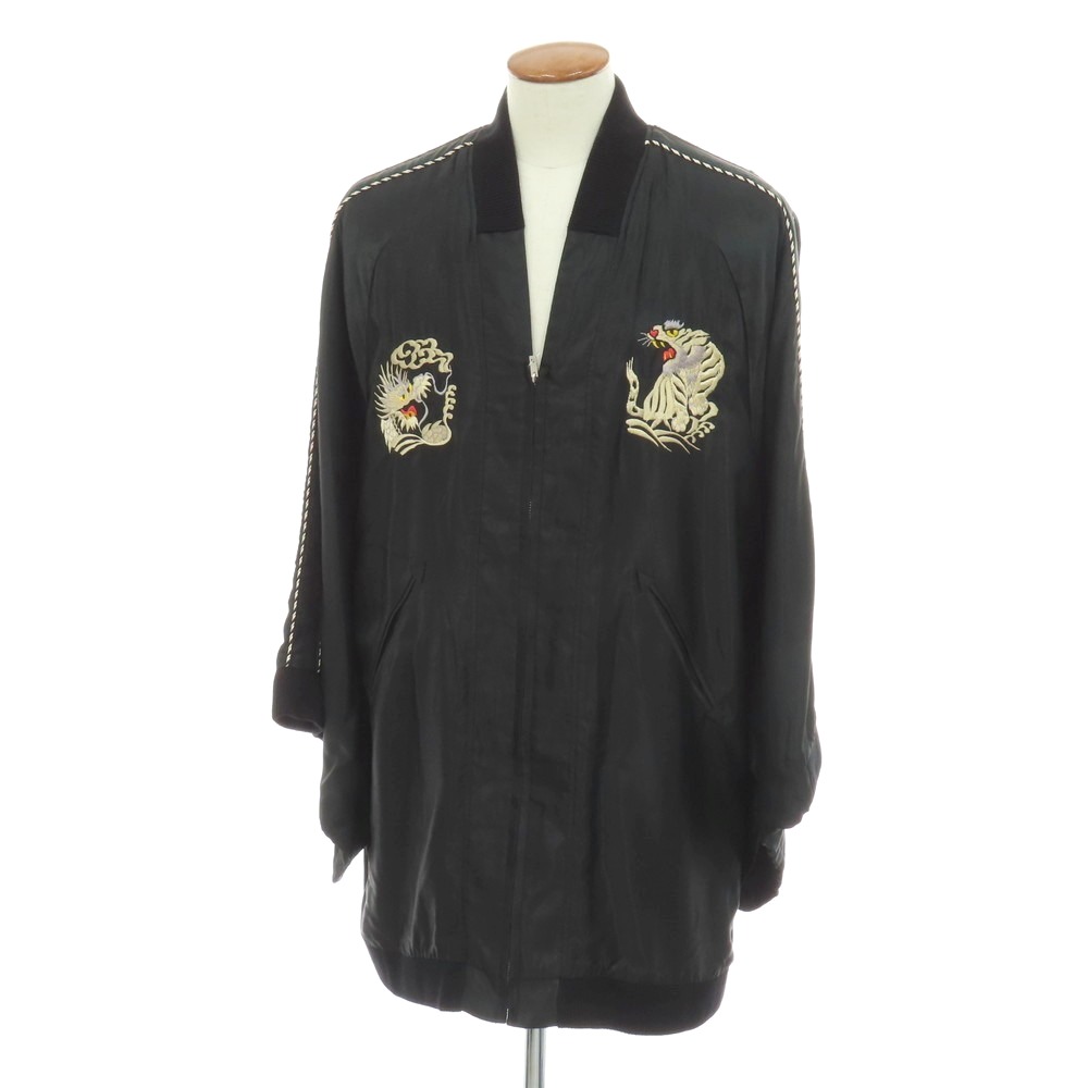 【SALE10%OFF/返品不可】【中古】テイラー トーヨー TAILOR TOYO × YAMATO Lab. リバーシブル アセテート スカジャンキモノ ブラック【サイズM】【S/S/A/W】【状態ランクB】【ユニセックス】|リタリオリブロ