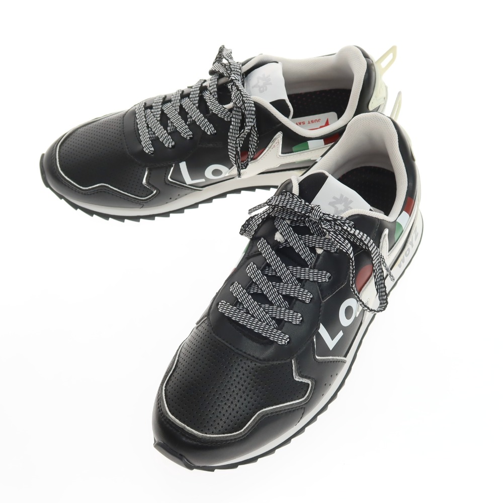 【SALE10%OFF/返品不可】【新品】ウィズ(W6YZ) W6YZ JM240-0A01G 合成皮革 スニーカー ブラックxホワイト【サイズ45】【S/S/A/W】【状態ランクN】【メンズ】|リタリオリブロ