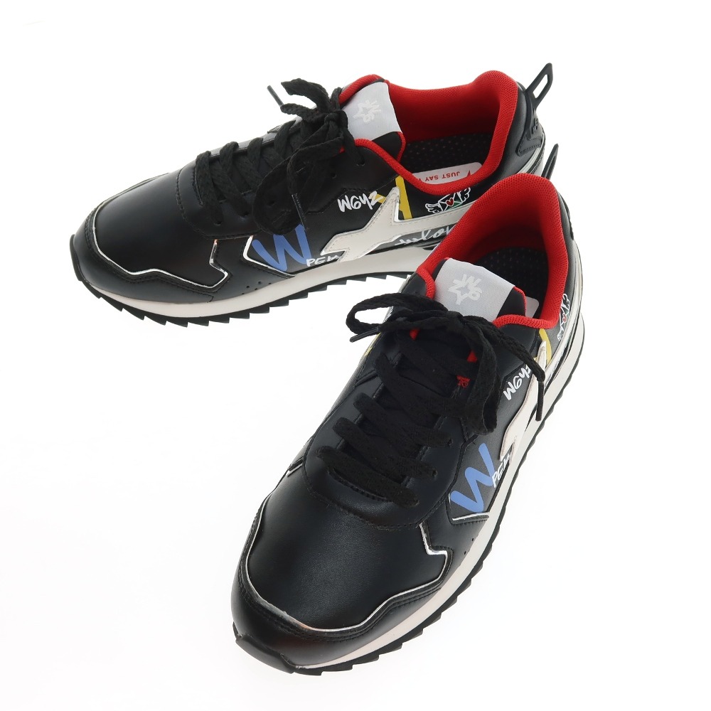 【SALE30%OFF/返品不可】【新品アウトレット】ウィズ(W6YZ) W6YZ JM241-1A70G 合成皮革 スニーカー ブラック【サイズ44】【S/S/A/W】【状態ランクN-】【メンズ】|リタリオリブロ