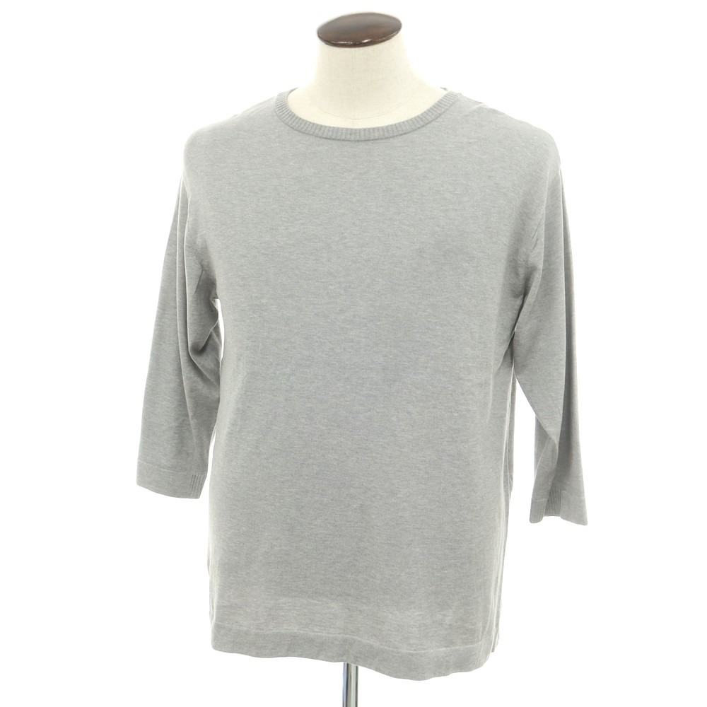 【新品】ヴィルーム V::loom コットン クルーネック 5分丈 プルオーバーニット グレー【サイズL】【S/S】【状態ランクN】【メンズ】[DPD]｜リタリオリブロ