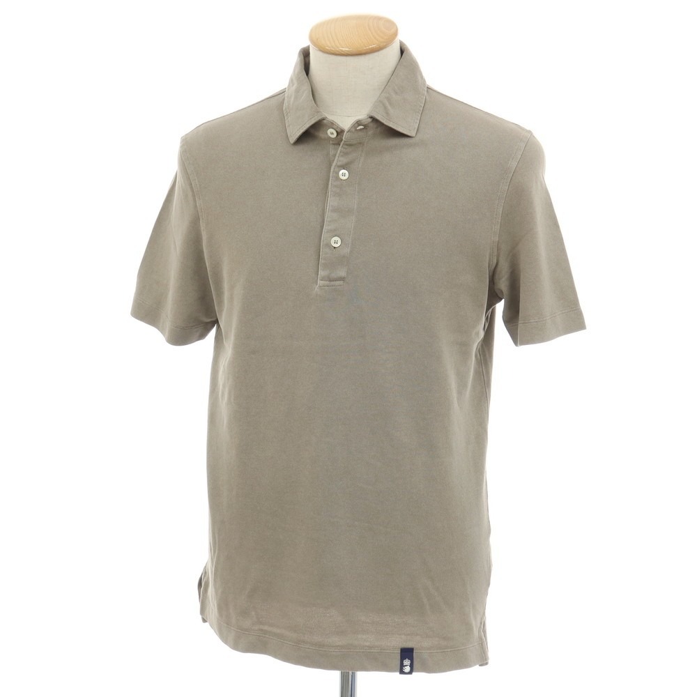 【新品】ドルモア DRUMOHR ガーメントウォッシュ コットン 半袖ポロシャツ グレージュ【サイズXS】【S/S】【状態ランクN】【メンズ】|リタリオリブロ