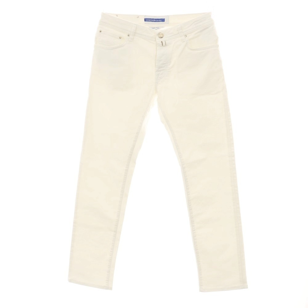 【中古】ヤコブコーエン JACOB COHEN NICK ストレッチ コットン デニムパンツ ホワイト【サイズ33】【S/S/A/W】【状態ランクB】【メンズ】|リタリオリブロ