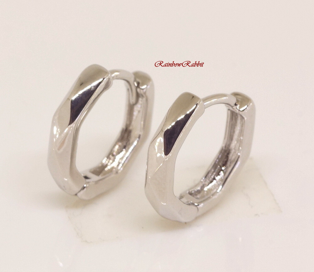 プラチナフープピアス 4℃ HOMME+ ピアス プラチナ フープ ピアス/片耳用 メンズ