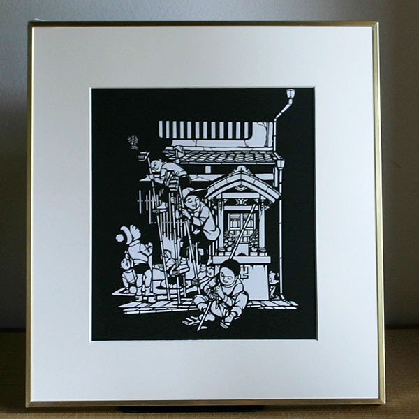 高級額入り紙切り絵　超大型タベストリ imgrc0072109282.jpg