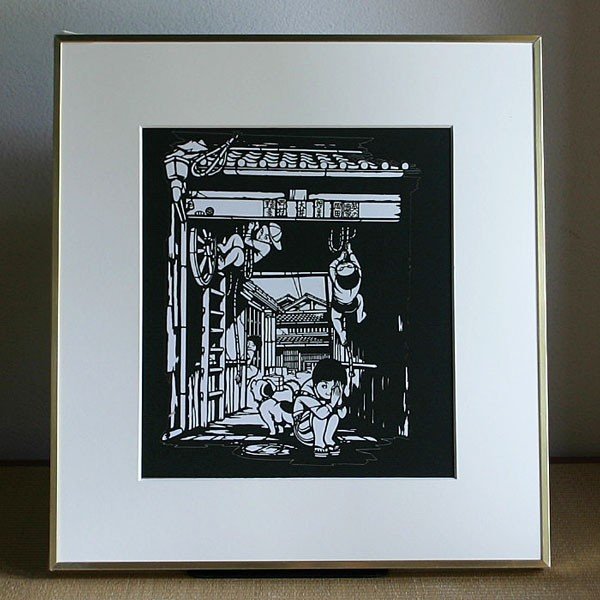 楽天市場】【インテリア◇贈り物に】額 色紙（切り絵）【影絵】 : 洛齊