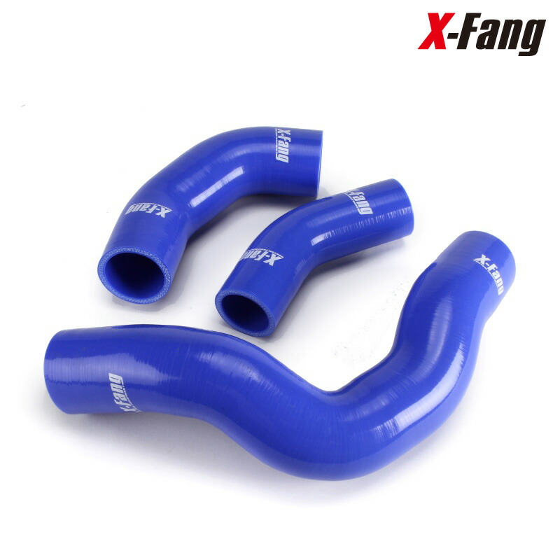 X-fang TGS デリカD5 インタークーラーホース　レッド TGS X-Fang シリコンインタークーラーホースセット レッド