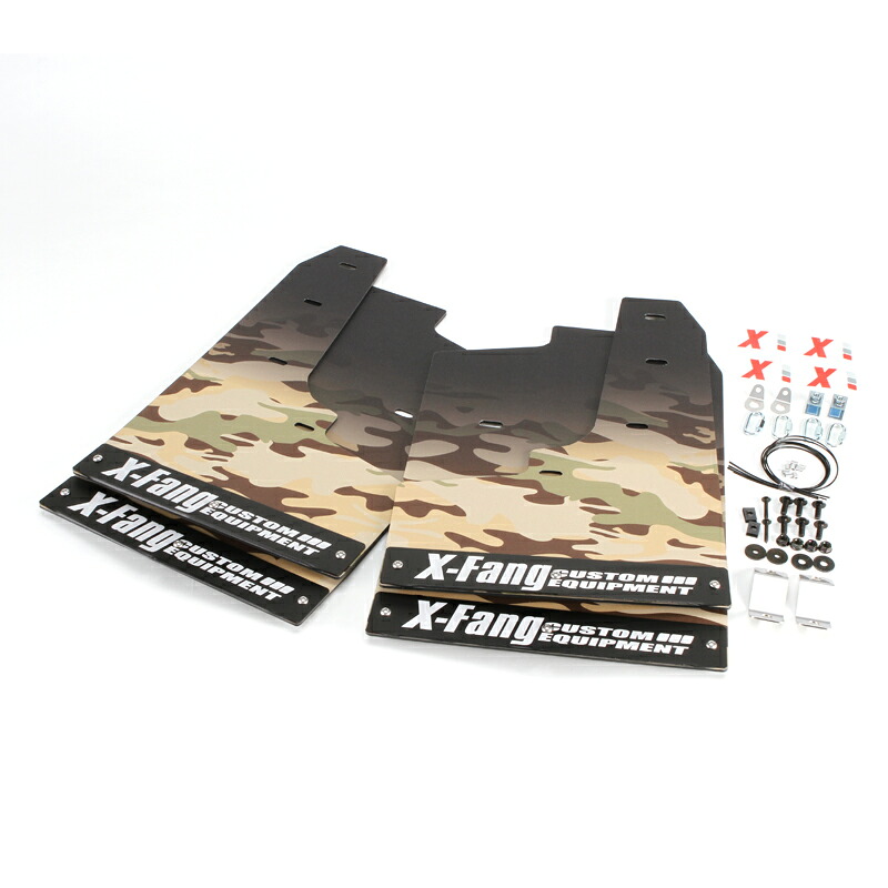 X-Fang M40102CAB Mudflap CAMOUFLAGE ARMY BEIGE マッドフラップカモフラージュアーミーベージュDELICA D:5 前期｜RAMBUTAN 30,030円