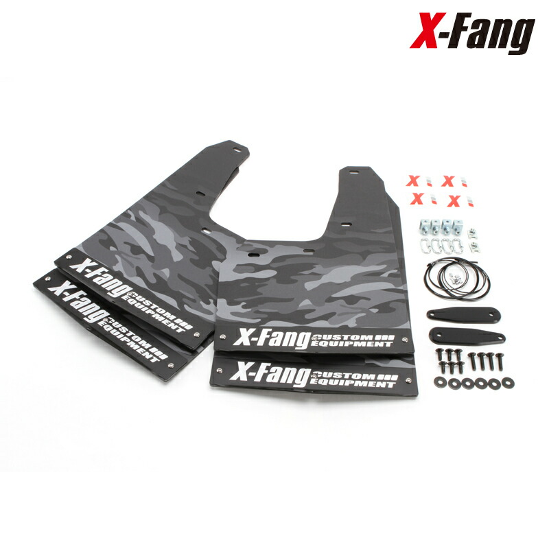 X-Fang M40501CBK Mudflap CAMOUFLAGE pattern BLACK マッドフラップ カモフラージュ TRITON GSROF装着車専用｜RAMBUTAN 30,030円
