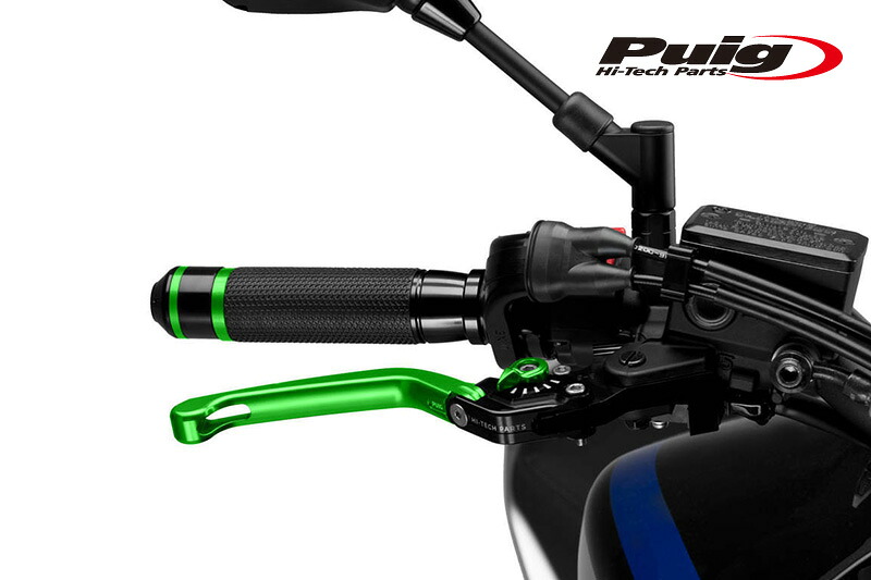 Puig 110VV210VV FOLDABLE BRAKE & CLUTCH LEVER 3.0 GREEN/GREEN (可倒タイプ) プーチ ブレーキ クラッチ セット｜RAMBUTAN 13,543円