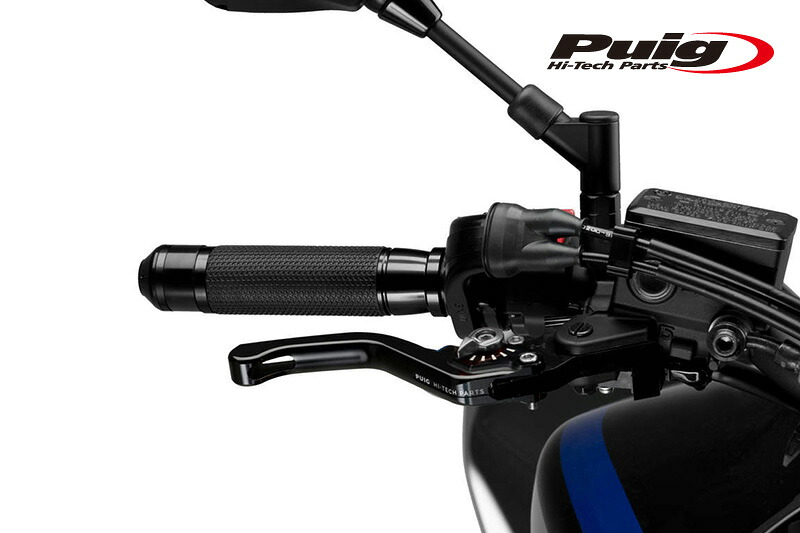 Puig 130NP230NP SHORT BRAKE & CLUTCH LEVER 3.0 BLACK/SILVER (ショートタイプ) プーチ ブレーキ クラッチ セット|RAMBUTAN