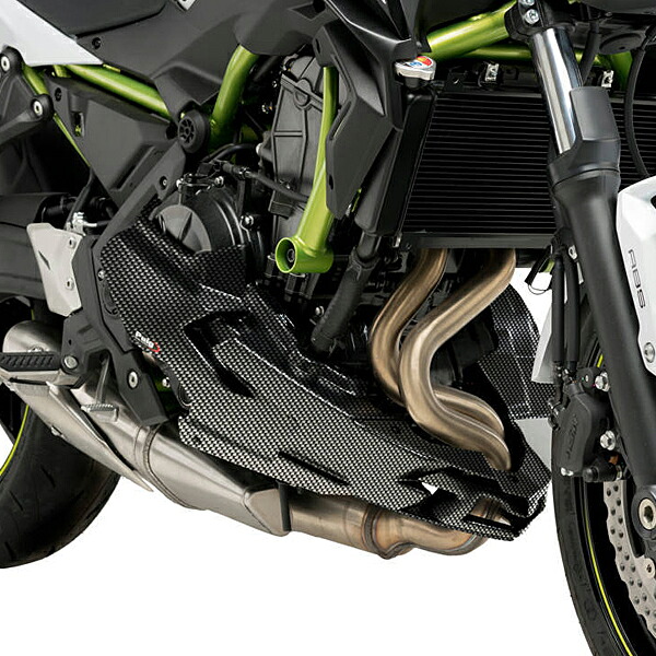 Puig 20295C ENGINE SPOILER [CARBON LOOK] Kawasaki Z650 (20-25) プーチ アンダーカウル