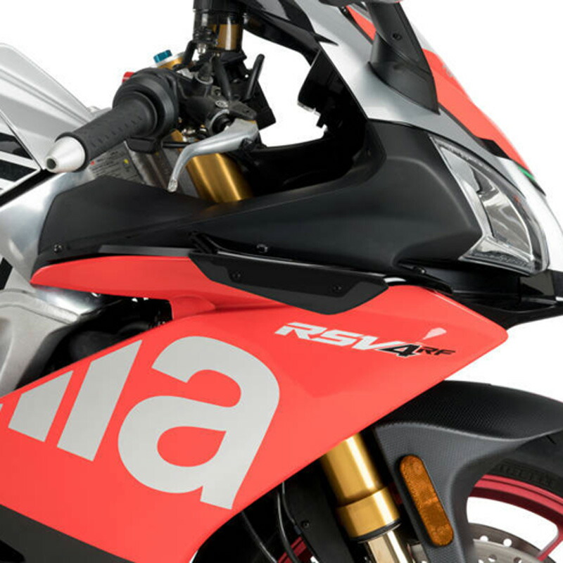 Puig 2334N SIDE SPOILER WINGLET [BLACK] aprilia RSV4 RF (17-18) RSV4 RR (15-18) RSV4 1000RR (19-20) プーチ カウル サイドスポイラー ウイングレット