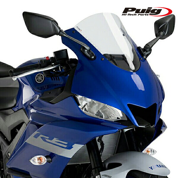 Puig 3737W RACING-SCREEN [CLEAR] YAMAHA YZF-R3/R25 (19-26) プーチ スクリーン カウル｜RAMBUTAN