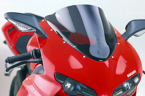 Puig 4667F RACING-SCREEN [DARK SMOKE] DUCATI/S 1098 (07-08) 1198/R/S (09-11) 848 EVO(11-23) プーチ スクリーン カウル
