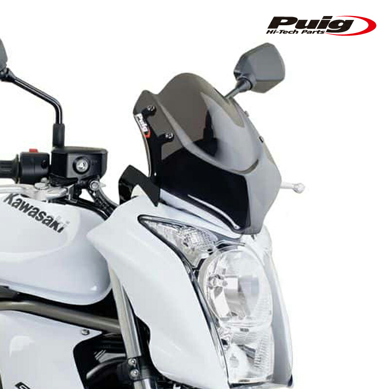 Puig 4950F NEW GENERATION SPORT [DARK SMOKE] Kawasaki ER-6n (09-11) ER-4n (09-11) プーチ スクリーン カウル
