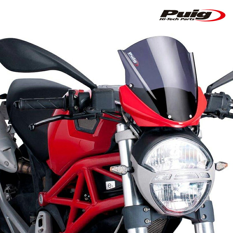 Puig 5650F RACING-SCREEN [DARK SMOKE] DUCATI MONSTER 1100 (09-10) MONSTER 796 (10-16) MONSTER 696 (08-14) プーチ スクリーン カウル 10,755円